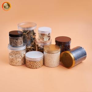 Wholesale 1500ml Wide Mouth Large Round Clear Plastic Jar For Food 100 Caliber from china suppliers