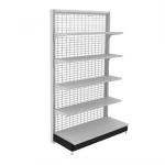 Grid Panel Wire Metal Retail Store Display Shelves For Supermarket Gondola Store