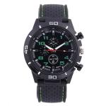 OEM 46mm Mens Silicone Strap Watch 3BAR Quartz Silicone Watch