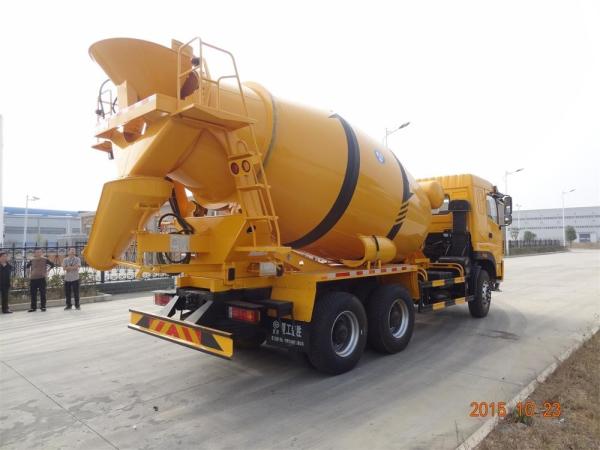 LHD & RHD 6x4 Tri-Ring 375HP 8--12CBM concrete cement mixer truck for Africa
