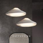 Postmodern Minimalist White chandeliers Resin Design Living Room wabi sabi