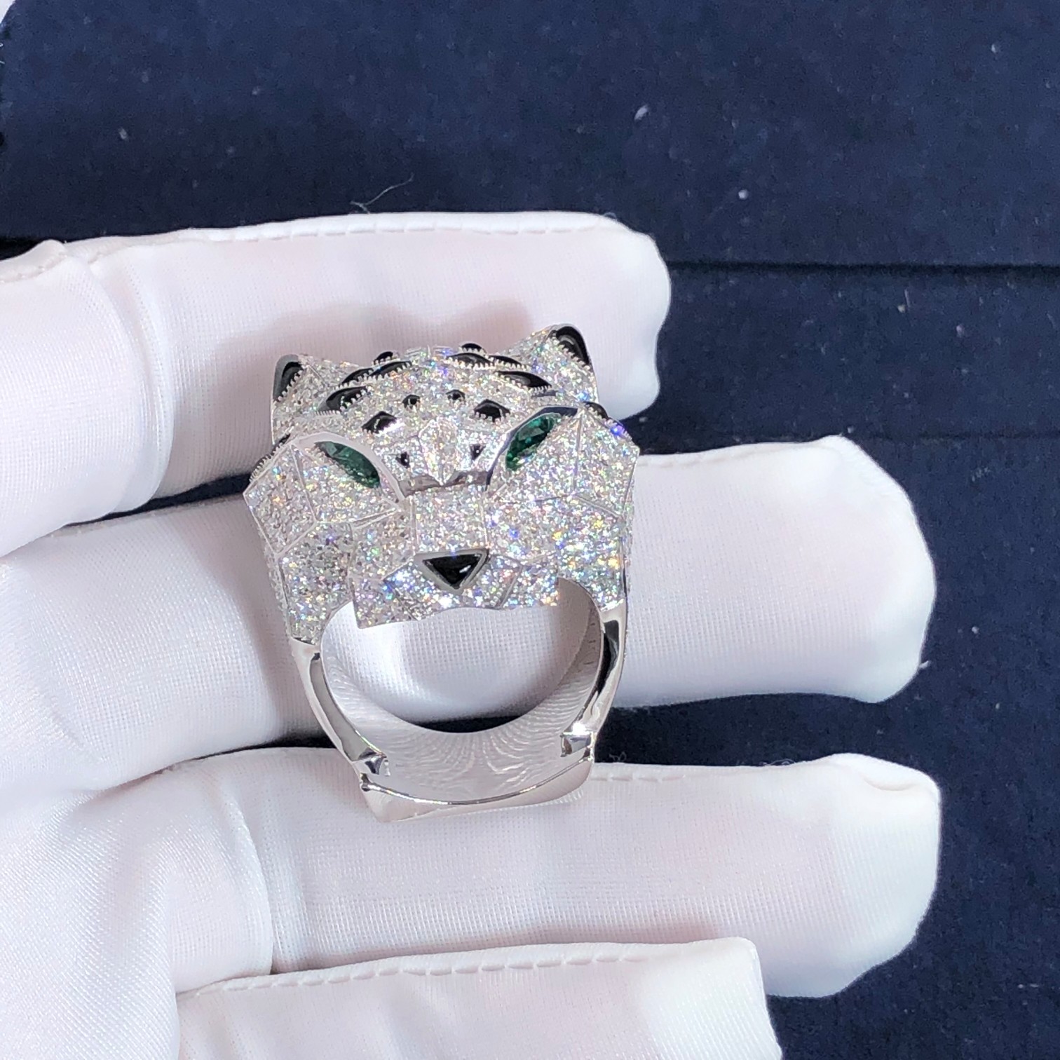 Hot Selling Natural Diamond Jewelry 18k Gold Car Tier PanthèRe De Car tier Ring