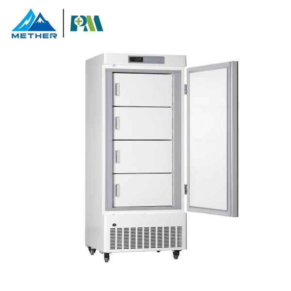 Minus 40 Degree CFC Free 268 Liters Vaccine Standing Deep Cryogenic Freezer