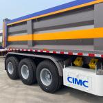 CIMC 40 Cubic Side Tipper End Dump Truck Trailer 3-Axis Steel Semi-Trailer