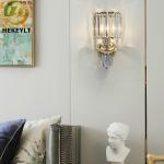 Crystal Modern Wall Lamp For Interior Lobby Living Room Bedroom Bedside