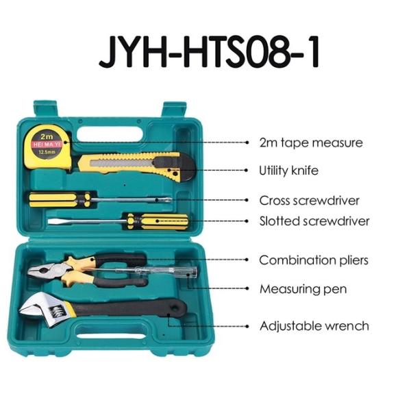 JYH-HTS16-1 Household Tool Sets 10pcs Custom Handmade Toolbox