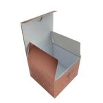 Glossy Gold Card Foil Paper Cosmetic Box Hot Stamping Rectangle Shaped OEM