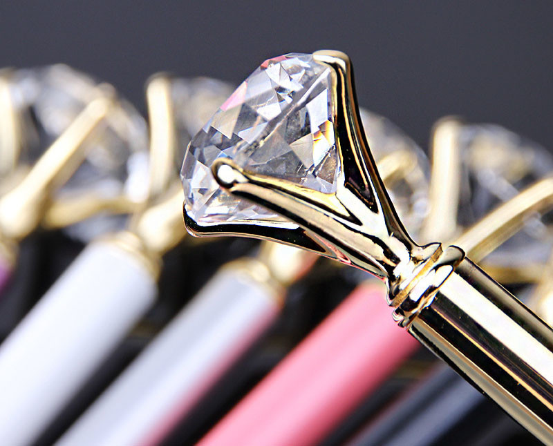 Diamond pen stationery neutral pen metal ballpoint pen 32*26*22cm laser logo customized