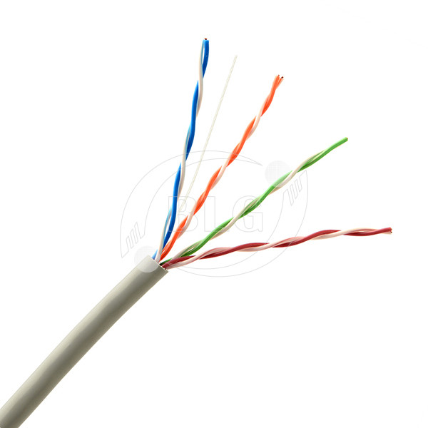 24AWG Bare Copper Ethernet Network Cables , Category 5e UTP Cable 1000 FT