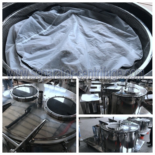 Model PPTD PLC Type Basket Type Centrifuge For Hemp Essential Oil Extraction