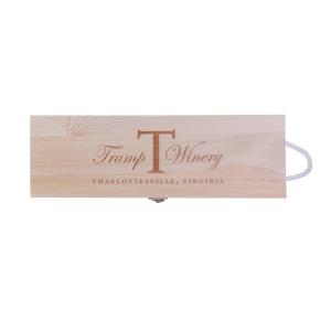 Wholesale Printed Single Bottle Wooden Wine Box 34.5x17x9cm Size Matt Finish from china suppliers