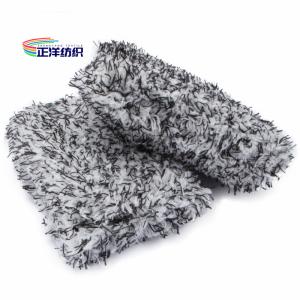 Wholesale Car Washing Tools Microfiber Plush Car Washing Pad 21x14x6cm Black&amp;White from china suppliers