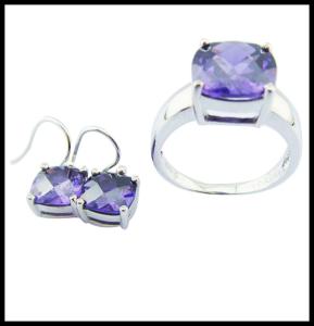 Wholesale Rhodium Plated Sterling Silver Jewelry Set with Classic Style Detailing from china suppliers