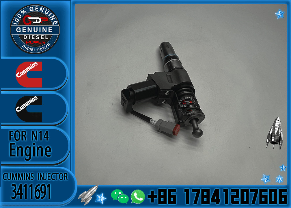 New High Quality Diesel Spare Parts Common Rail Fuel Injector 3411691 3411765 3087733 3095086 3411767 For CUMMINS QSN14