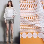 Apparel Accessories Chemical Lace Fabric Water Soluble Embroidery lace fabric in