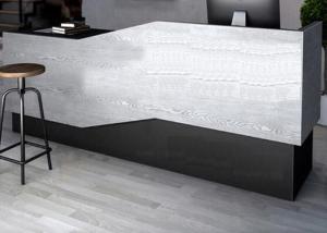 Wholesale Elegant Customized Size Retail Checkout Counter With Acrylic / Silkscreen Logo from china suppliers