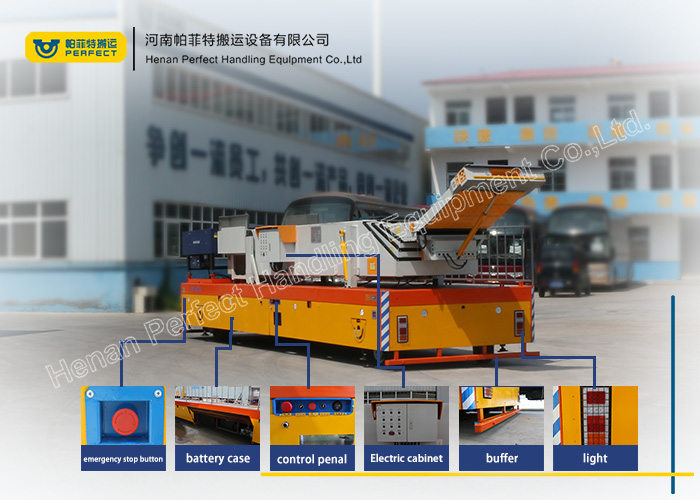 battery drive platform transfer van cargo transfer carts run on factory floor 