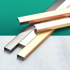 Wholesale AISI 430 Stainless Steel U Channel Profile Trim SS Decorative 12000mm from china suppliers