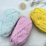 1/0.75NM Polyester Chenille Yarn Hand Knitting Dull Snow Yarn For DIY Crafts