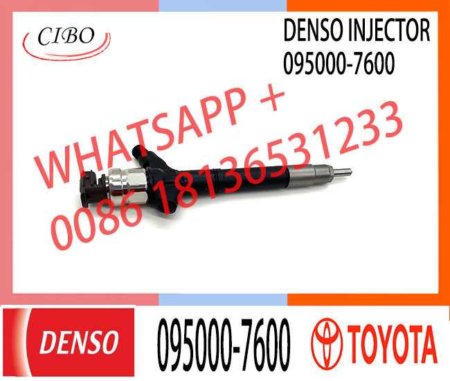 injector nozzle 23670-0R160 095000-7600 injector for Toyota 2AD-FTV Avensis common rail injector 23670-0R160 095000-7600
