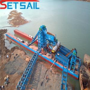 Wholesale CTN Slot Type Chain Bucket River Gold and Diamond Mining Dredger for Congo Full Payment from china suppliers