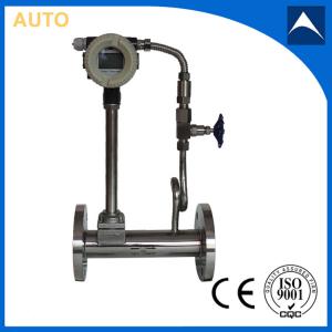 China 4-20mA output temperature and pressure compensation vortex flow meter on sale