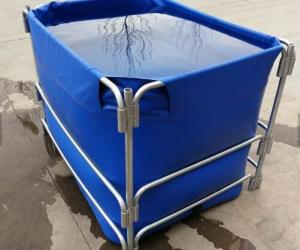 Wholesale 1500L High Opacity Removable Fish Pond , Plastic Ponds For Fish Farming Collapsible Fish Tank from china suppliers