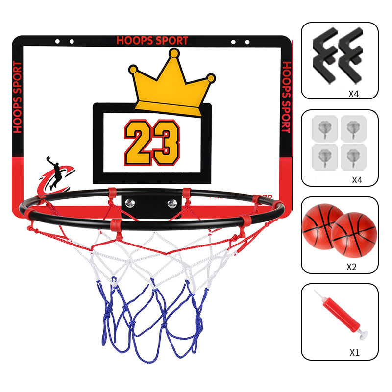 Kids Basketball Hoop Foldable Frame with 2 Basketballs Plastic Material Age Range 2 to 4 Years