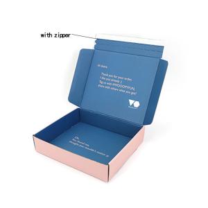 China Printed Custom Apparel Packaging Boxes Garment Packing Recycle 2.15mm Thickness on sale