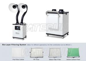 Wholesale Acrylic Cover Nail Salon Fume Extractor , Portable Smoke Extractor Six Layer Filtering Syestem from china suppliers