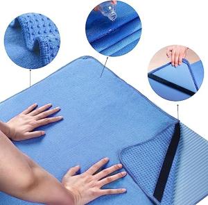 Wholesale Quick Dry Rpet Microfiber Suede Hot Yoga Mat Towels Non Slip Custom Logo from china suppliers
