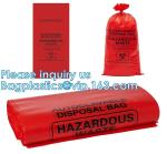 Polypropylene Biohazard Disposal Bags, Warning Label, Sterilization Printed,
