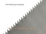 8"9"10" Back Saw for Bamboo,Cutting Wood and Bamboo