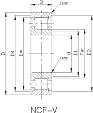 Wholesale Precision Cylindrical Roller Bearings: NJ/NCF-V Cylindrical Roller Bearing NCF3024V from china suppliers
