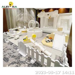 Wholesale Soft Play Ground Kids Indoor Playground White Bounce House With Slide Bubble Tent from china suppliers