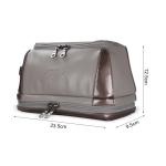Mens Zipper Closure PU Make Up Storage Organizer