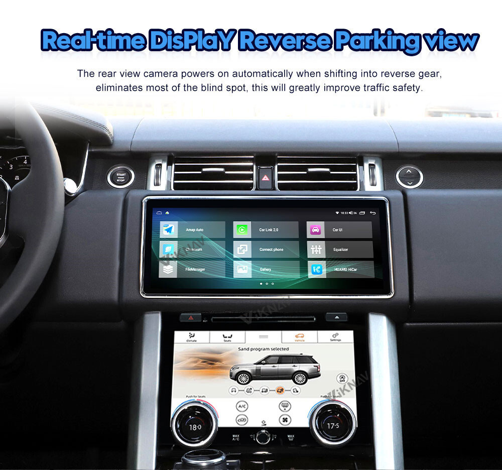 Viknav Car Radio For Range Rover Vogue L405 (2013-2020) 12.3 inch With AC Touching Screen Multimedia Player Navigation