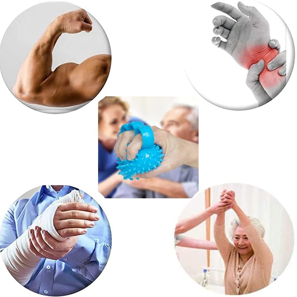 Silicone TPE Hand Exercise Ball Finger Therapy Ball Stress Relief Grip Strength Ball