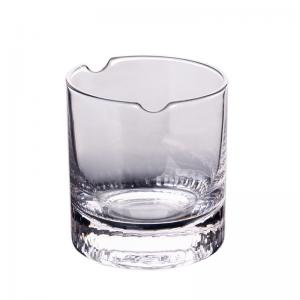 Wholesale 260ml Old Fashioned Whiskey Glass , Indented Cigar Rest Whiskey Shot Glasses from china suppliers