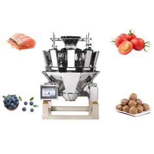 Wholesale 10 Heads Multihead Weigher 300g 500g For Fruits Blueberry Sea Food from china suppliers