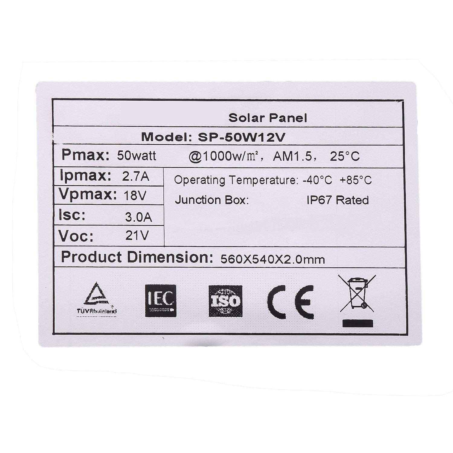 Flexible 18v 50w Solar Panel Curved Soft Thin Film Solar Panel C60 Cell
