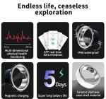 Heart Rate Monitor Bluetooth Fitness Health Tracking Smart Ring Blood Oxygen