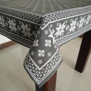 Wholesale BSCI audit passed-Luxuary 100% Polyester printed tablecloth on linen imitation fabric. from china suppliers