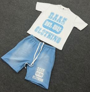 Wholesale Adults 2 Piece T Shirt and Shorts Set Custom 100% Cotton Summer Tracksuit Sweat Suit from china suppliers