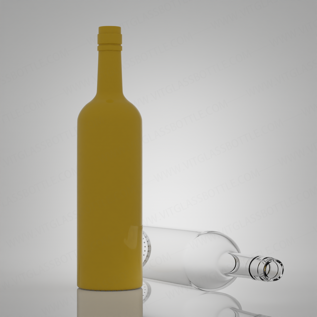 Super Flint Rum Vodka Whisky Tequila Gin Glass Bottle with Ropp Cap 750ml 620g Industrial Liquor
