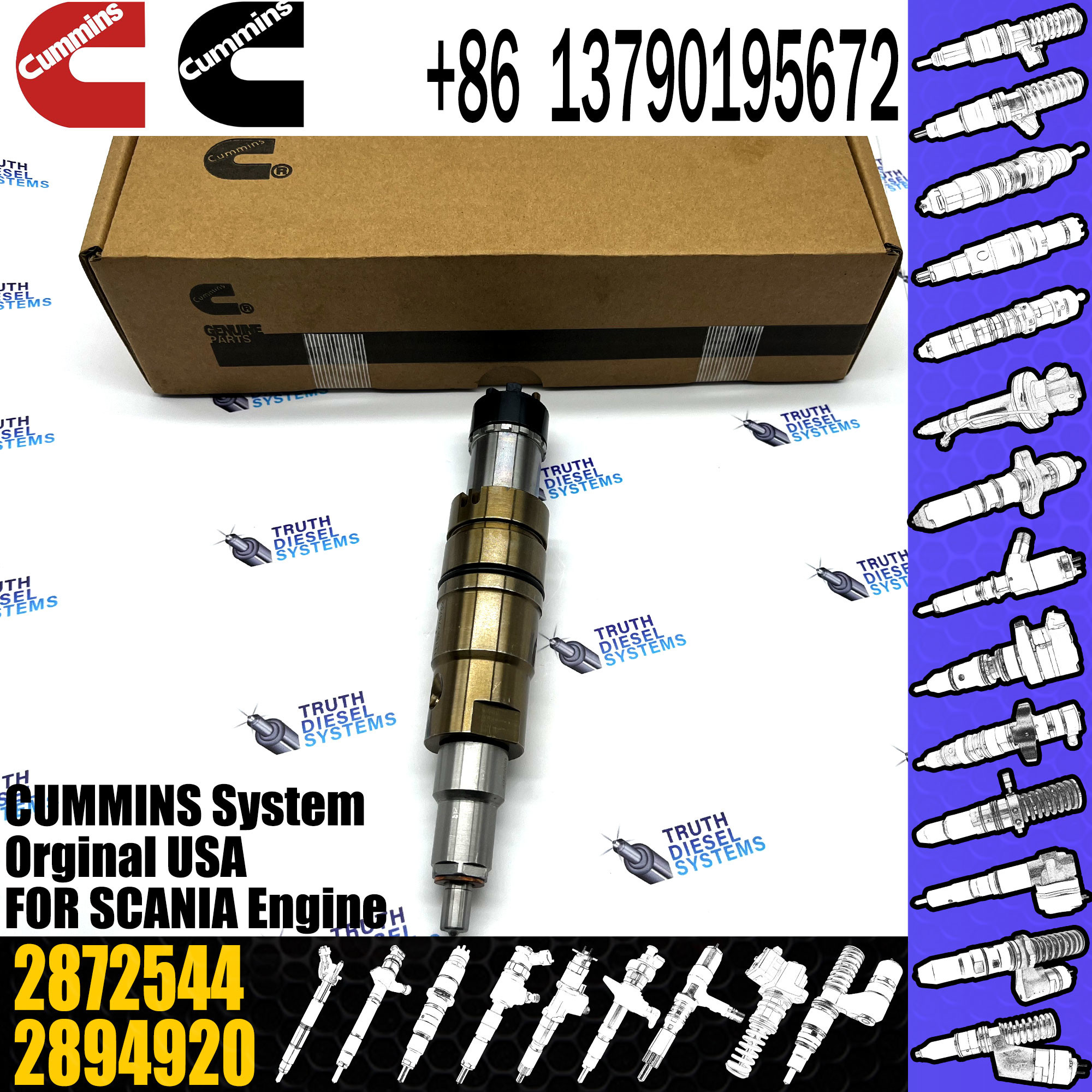 Diesel Fuel Injector 4955080 2872544 For Cummin