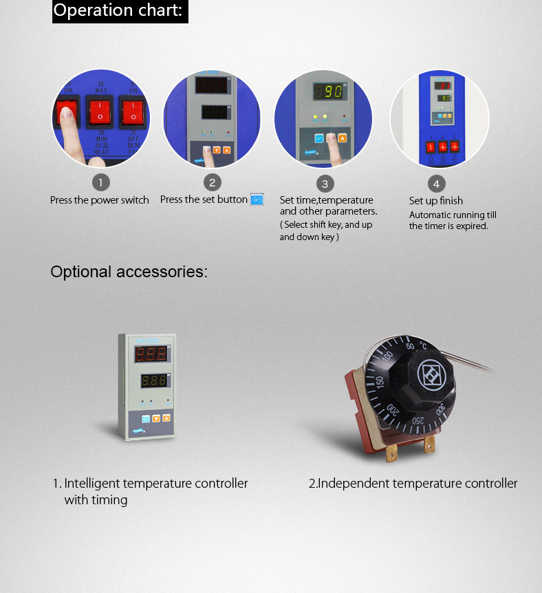 SUS304 Inner High Temperature Drying Oven