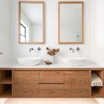 MDF Carcase Hotel Washroom Furniture Luxury Bathroom Vanity Cabinet with Smart