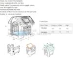 waterproof pet house large insulated plastic dog house, plastic dog kennel, Dog