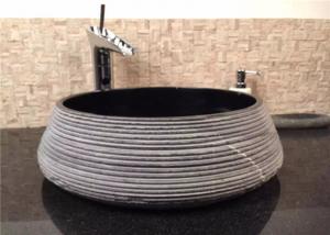 Wholesale Black Granite Stone Bath Sink High Polish Natural Stone Sink For Hotel from china suppliers
